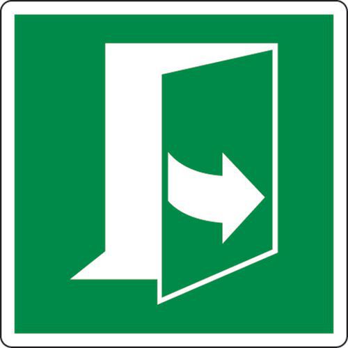 cartello 12x12 cm (tirare a sinistra per aprire la porta),