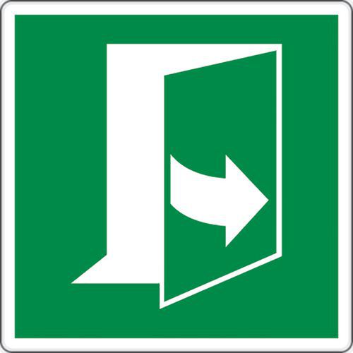 cartello 20x20 cm (tirare a sinistra per aprire la porta),