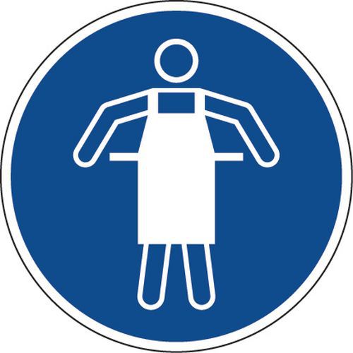 cartello diametro 20 cm (grembiule di protezione),