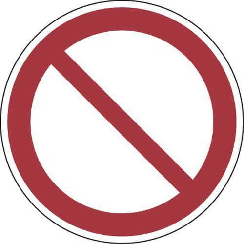 cartello diametro 30 cm (cartello di divieto generico),