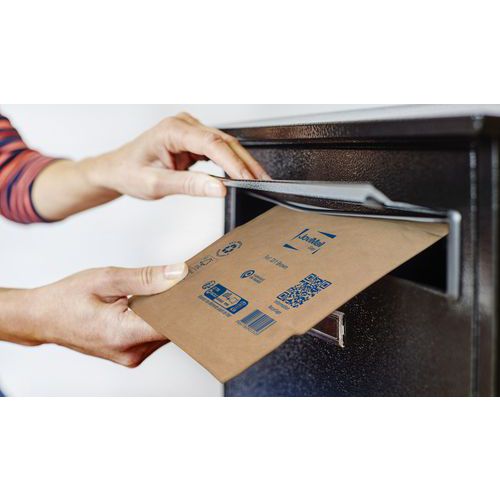 100 buste imbottite con pluriball - Kraft - 18x26 mm,