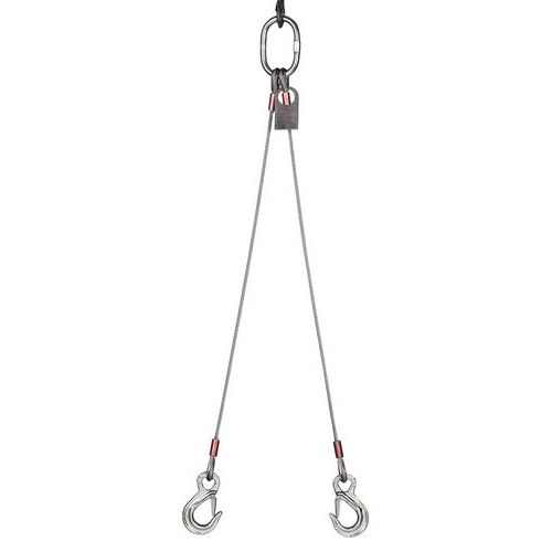 Tirante in acciaio inox a 2 bracci - CMU 560 KG - 1 m,