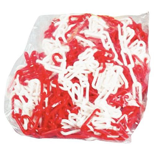 Sacchetto 25M Catena segnaleti ca rosso diamet ro 10Mm,