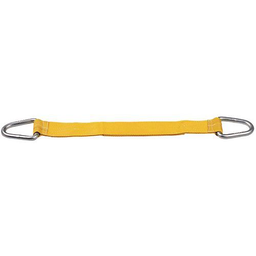 Imbracatura piatta Lungh. = 2 m Port. = 3000 kg Largh. = 90 mm - 2 anelli semplici,