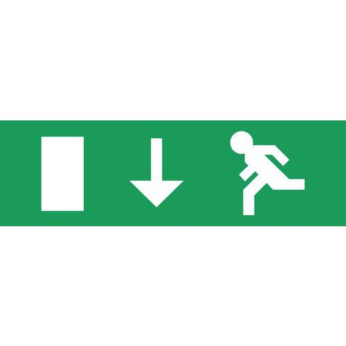 Etichetta Freccia Verso Sinistra BAES on,