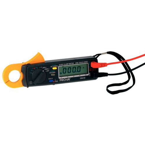 Pinza amperometrica per basse tensioni + cert. di controllo,