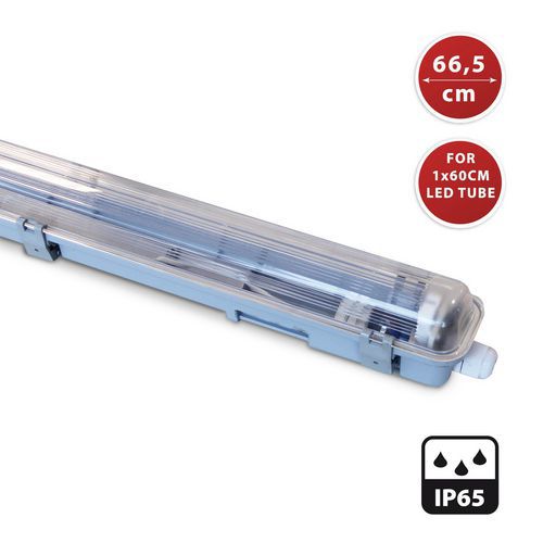 Plafoniera per esterni impermeabile per tubo led 60 cm IP65,