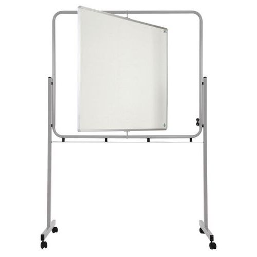 Lavagna girevole su asse verticale 100x120cm cornice blu,