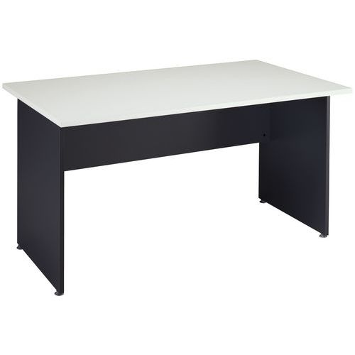 Scrivania Diritta Basik L80 grigio chiaro/ antracite,