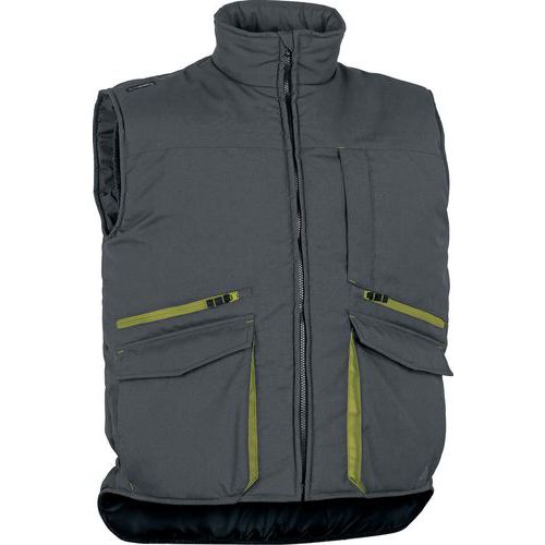 Gilet Multitasche poliestere cotone grigio-verde taglia XXL,
