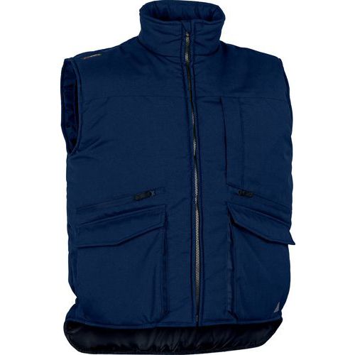 Gilet Multitasche poliestere cotone blu taglia 3XL,