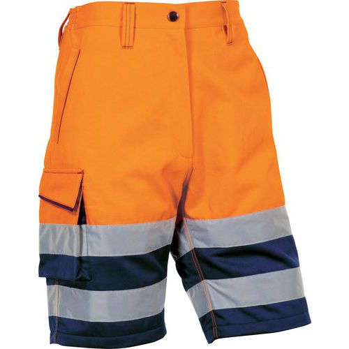 Bermuda Lavoro hi vis. panostyle polies./cot oran-blu XXL,