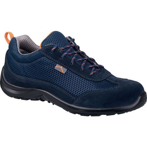 Scarpa bassa pelle scamosciata e mesh - s1p src - Blu -  Taglia : 47,
