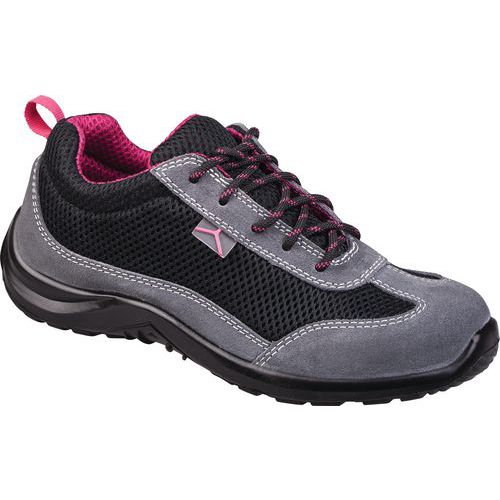 Scarpa bassa pelle scam. «mesh»-s1p src nero-fucsia 42,