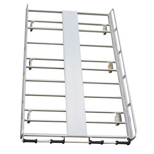 Portapacchi alluminio + antivento e rotolo Kangoo L2,