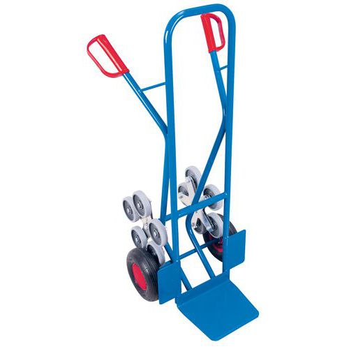 Carrello saliscale in acciaio con 5 ruote a stella 200 kgSK-710.211,