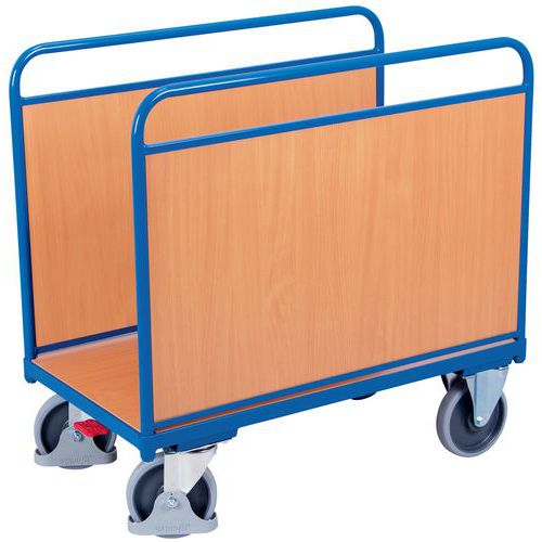 Carrello 2 sponde legno 1060x540mm capacità 500kg Variofit,