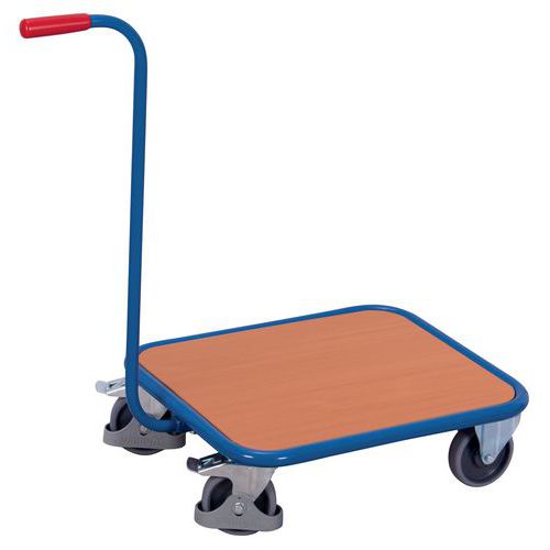 Carrello collo di cigno ripiano legno 605x500 250kg Variofit,