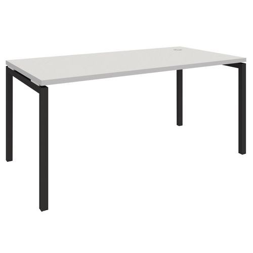 scrivania diritta - grigio chiaro - Open - altezza 160 cm,