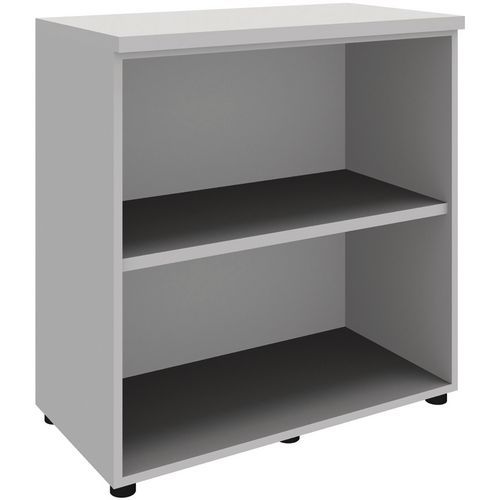 Libreria bassa in alluminio - Open - Altezza 89 cm,