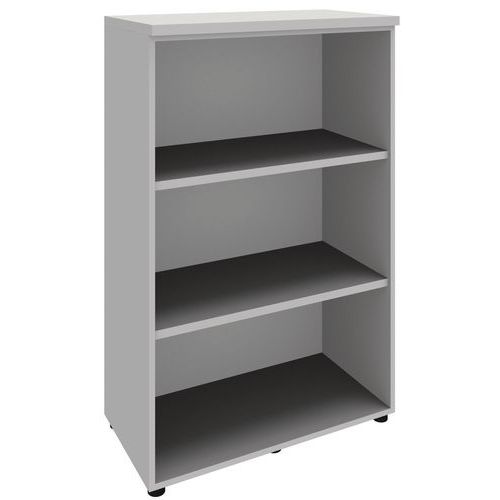 Libreria media altezza in alluminio - Open - Altezza 134 cm,