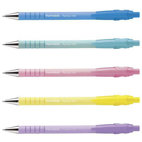 Penna a sfera a scatto Flexgrip Ultra, punta media nero,