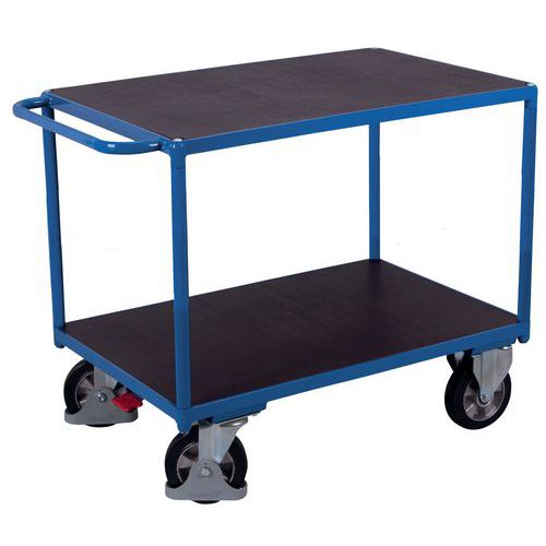 Carrello 2 ripiani antiscivolo 995x700mm, 1000kg, Variofit,