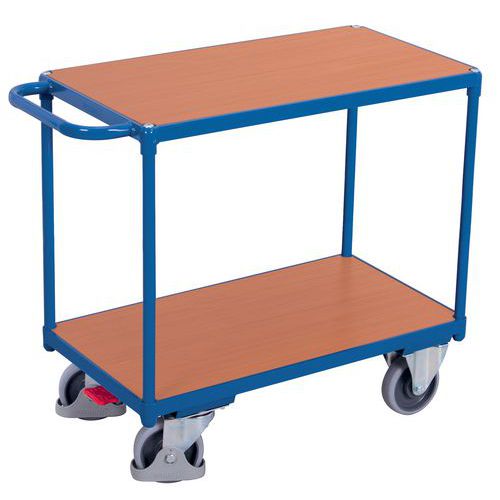 Carrello 2 ripiani legno-1000x600-500kg-Variofit,