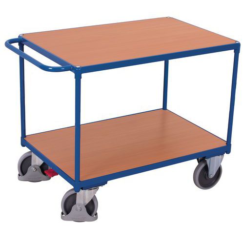 Carrello 2 ripiani legno-1000x700-500kg-Variofit,