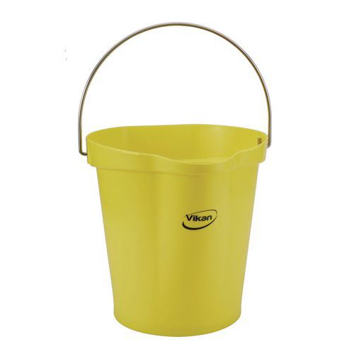 Secchio graduato, beccuccio,12 L, giallo,