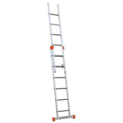 Scala a sfilo manuale 2x6 con barra stabilizzatrice,