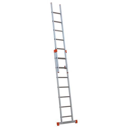 Scala a sfilo manuale 2x7 con barra stabilizzatrice,