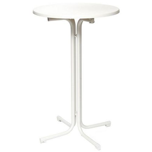 Tavolino da bar pieghevole BERLIN Ø 80 cm bianco,