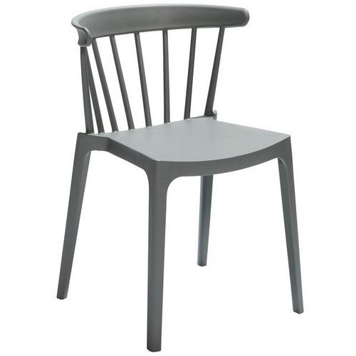 Sedia impilabile WINDSON verde polipropilene,