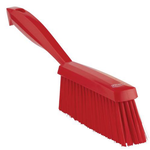 Scopino, 330 mm, fibre morbide, rosso - manico ergonomico,