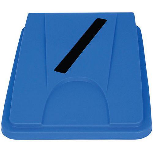 Coperchio pattumiera per carta - Blu,