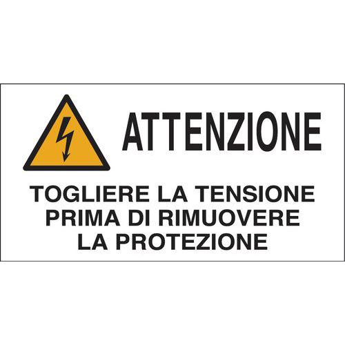 Foglio16Ades 8,2x4,2cm ATT. TOGL TENS PRIMA DI RIMUOV PROTEZ,