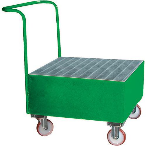 Carrello con vasca di ritenzione verniciato 1 fusto,