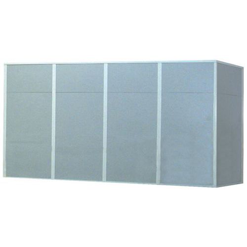 Doppia Parete Divisoria Piena Melaminato/Lamiera 1x2,50m,