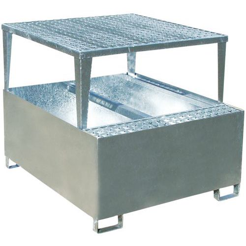 Vasca di ritenzione galvanizzata Capacità:1050 L,