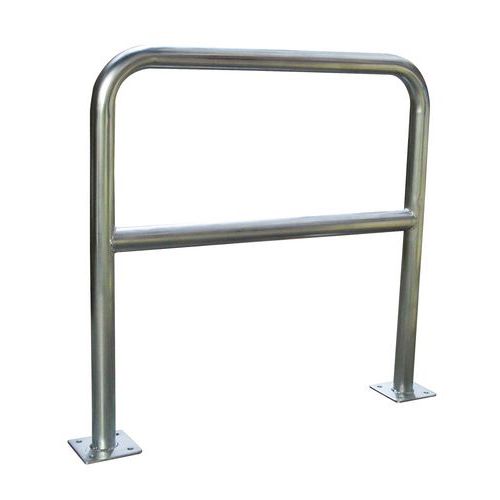 Barriera sicurezza c/piastra 1000x1000mm acc galvanizzato,