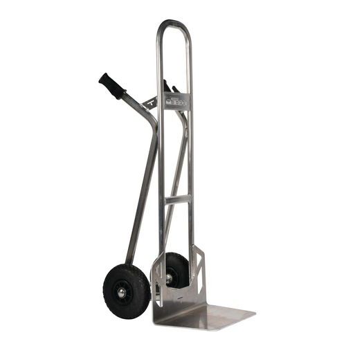 Carrello in alluminio - Ruote pneumatiche - Capacità 350 kg,
