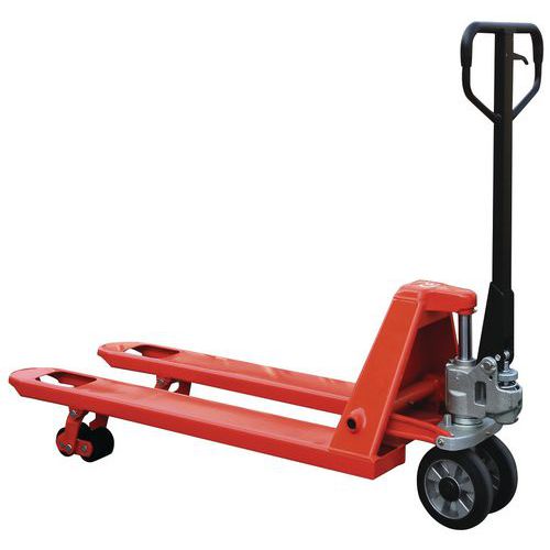 Transpallet manuale con ruote in poliammide - Portata 2500 kg,