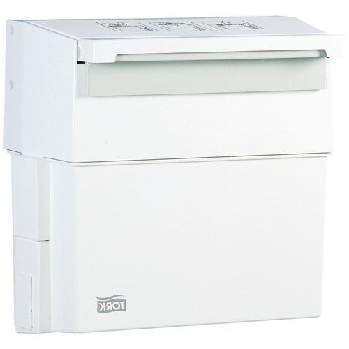 Pattumiera Compact-Box Tork Colore:Bianco Material:Plasti,