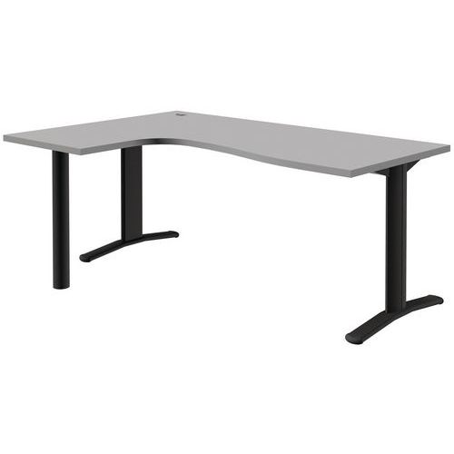 Postazione compatta Pure 180 estensione sinistra grigio/antracite,