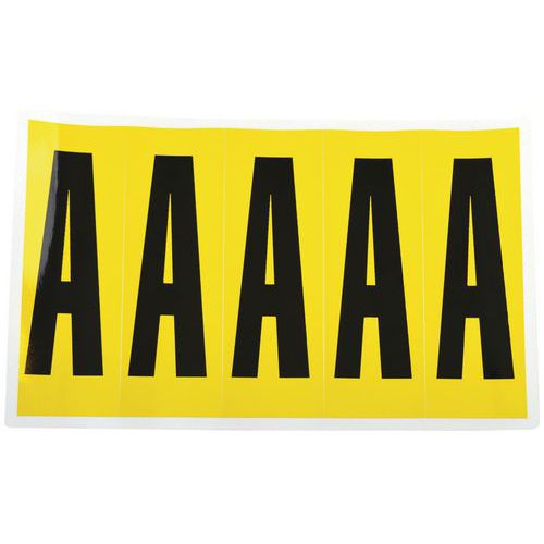 Set di 26 lettere dalla A alla Z da 45x130 mm - Manutan,