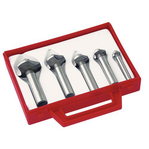 Set di 5 frese per svasatura,