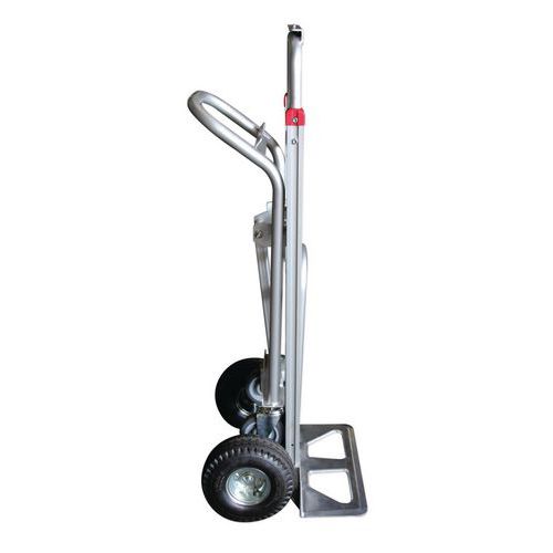 Carrello Da Trasporto Bricoutlet Con Ruote Pneumatiche - Portata 150 Kg, Pedana 35x20 Cm, Rosso, Per Traslochi E Giardino