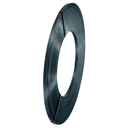 Bobina reggia 25kg acciaio nero-19x0,8mm-Manutan Expert,
