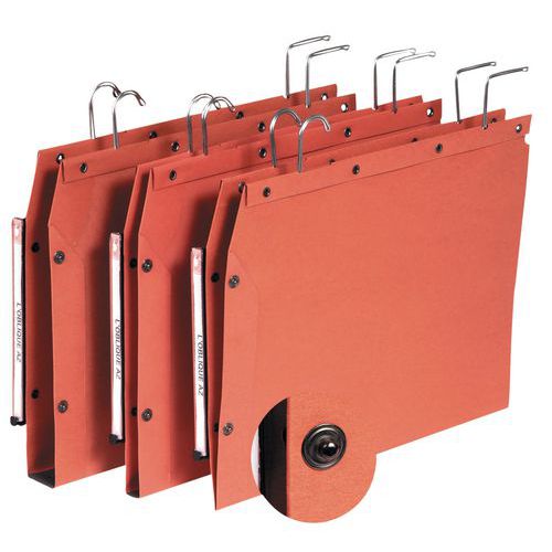 Cartella Sospesa Fondo Piatto 30 mm Arancione,
